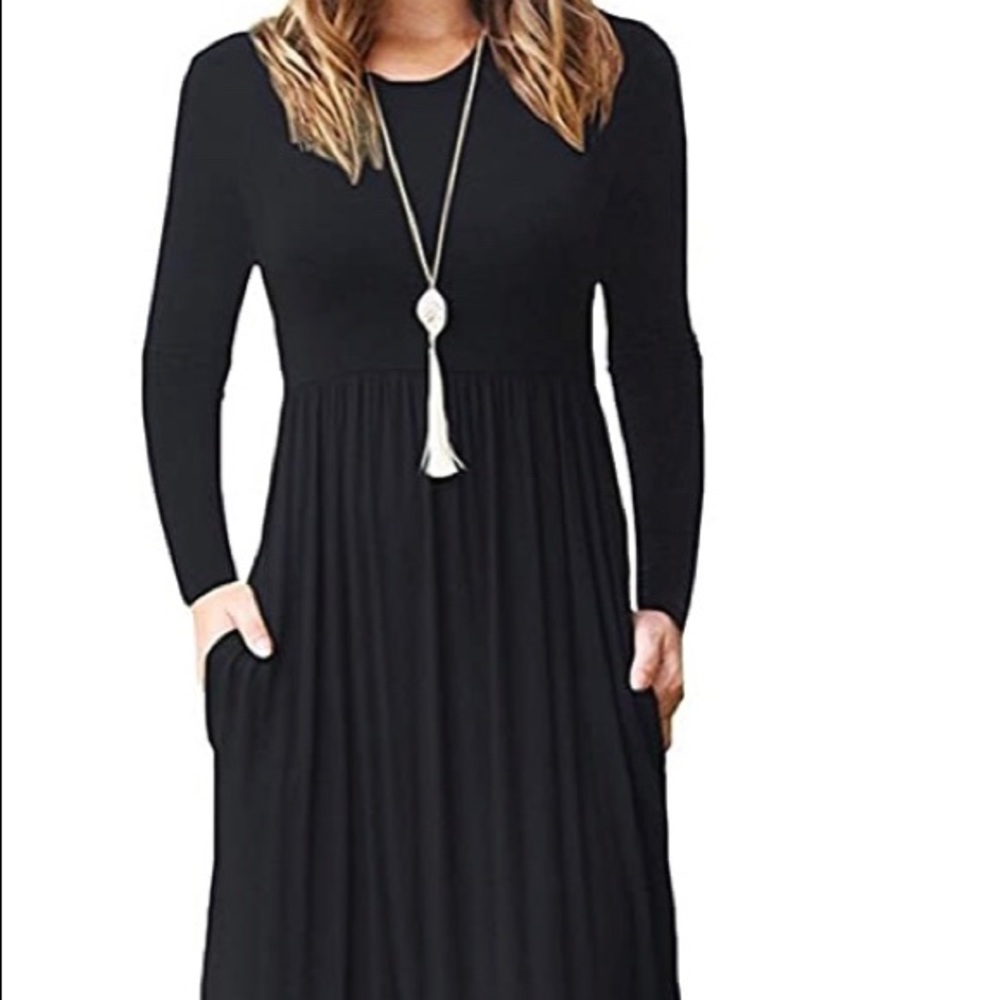 Long sleeve Maxi dress with pockets